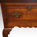 Georgian oak cabriole leg dresser base - Image 4
