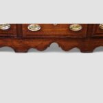 Georgian oak cabriole leg dresser base - Image 10