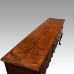 Georgian oak cabriole leg dresser base - Image 2