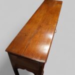 Georgian oak cabriole leg dresser base - Image 11