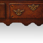 Georgian oak cabriole leg dresser base - Image 4