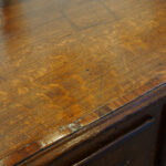 Georgian oak cabriole leg dresser base - Image 7
