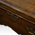Georgian oak cabriole leg dresser base - Image 8
