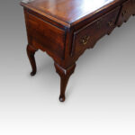 Georgian oak cabriole leg dresser base - Image 10