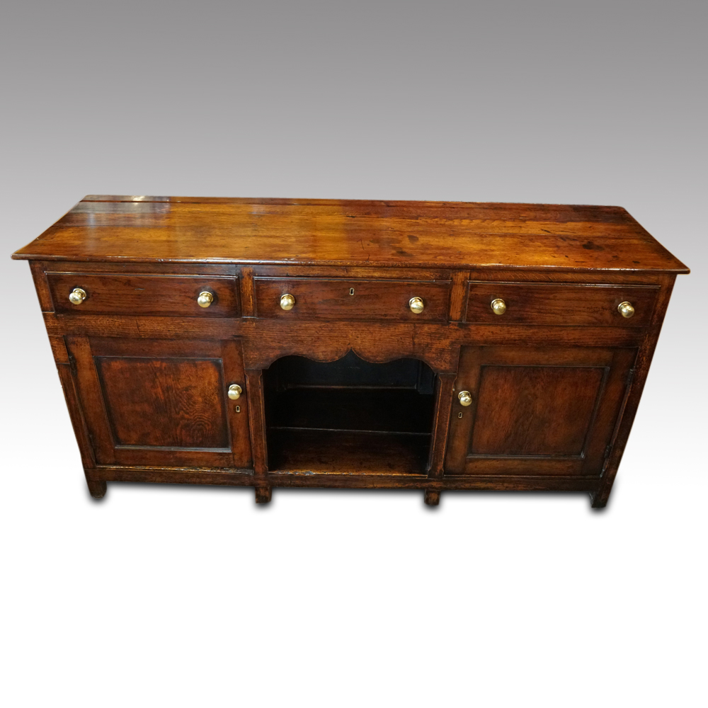 Georgian-oak-dresser-base-3.jpg Georgian oak dresser base - Image 1