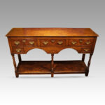 Georgian oak pot board dresser base