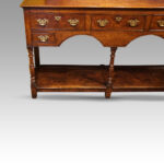 Georgian oak pot board dresser base - Image 12