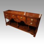 Georgian oak dresser base - Image 3