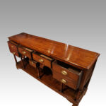 Georgian oak dresser base - Image 4