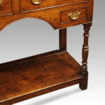 Georgian oak pot board dresser base - Image 8