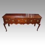 Georgian oak dresser base - Image 4