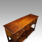 Georgian oak pot board dresser base - Image 2