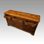 Georgian oak dresser cupboard base - Image 6