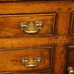 Georgian oak dresser cupboard base - Image 3