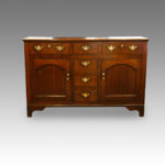 Georgian oak dresser with central drawers and cupboard