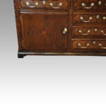 Georgian oak inlaid dresser base - Image 2