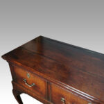 Georgian oak long dresser base - Image 7