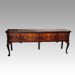 Georgian oak long dresser base - Image 8