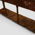 Georgian oak long pot board dresser base - Image 5