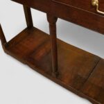 Georgian oak long pot board dresser base - Image 7