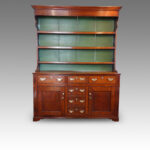 Georgian oak north country dresser with rack - Image 11