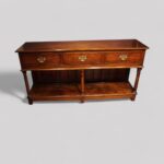 Georgian oak pot board dresser base