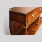 Georgian oak pot board dresser base - Image 6