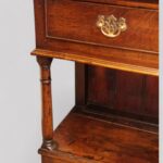 Georgian oak pot board dresser base - Image 7