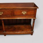 Georgian oak pot board dresser base - Image 5
