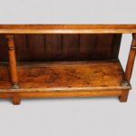 Georgian oak pot board dresser base - Image 3