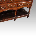 George III oak dresser base - Image 11