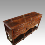 George III oak dresser base - Image 2