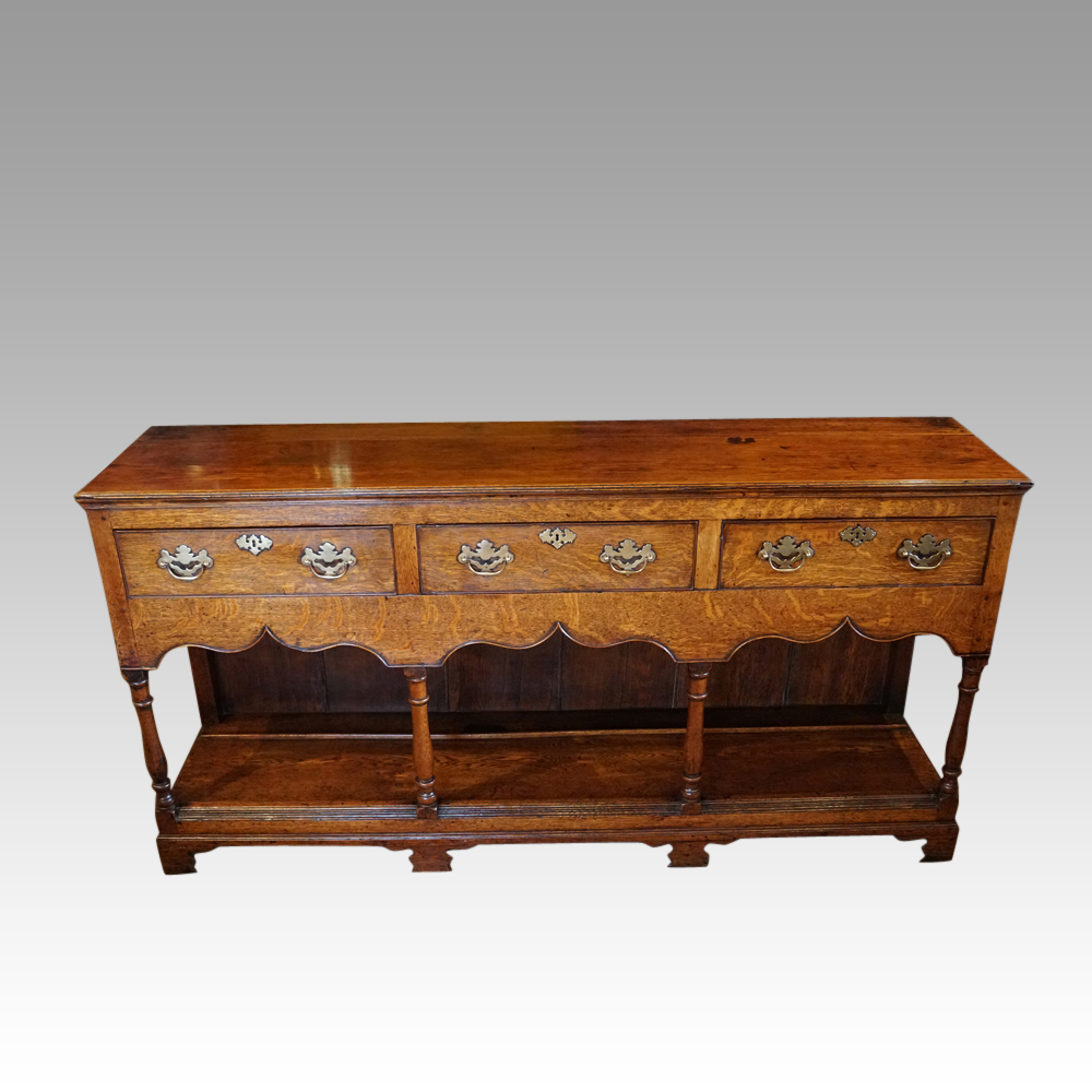 Georgian-oak-potboard-dresser-base-1.jpg Georgian oak pot board dresser base - Image 1
