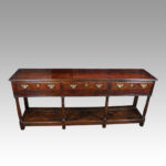 Georgian oak pot board dresser base
