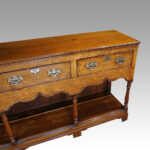 Georgian oak pot board dresser base - Image 2