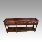 Georgian oak pot board dresser base - Image 3
