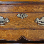 Georgian oak pot board dresser base - Image 4