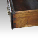 Georgian oak pot board dresser base - Image 9