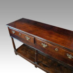 Georgian oak pot board dresser base - Image 7