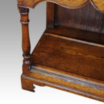 Georgian oak pot board dresser base - Image 7