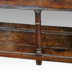 Georgian oak pot board dresser base - Image 6