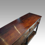 Georgian oak pot board dresser base - Image 4