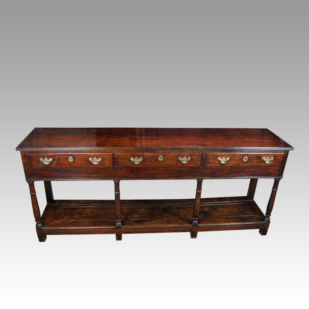Georgian-oak-potboard-dresser-base.jpg Georgian oak pot board dresser base - Image 1