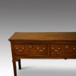 Georgian oak dresser base - Image 2