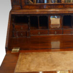Edwardian walnut bureau bookcase - Image 8