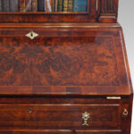 Edwardian walnut bureau bookcase - Image 3