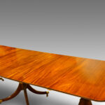 Georgian style 3 pedestal mahogany dining table - Image 2