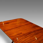 Georgian style 3 pedestal mahogany dining table - Image 8