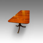 Georgian style 3 pedestal mahogany dining table - Image 6
