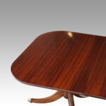 George VI mahogany pedestal dining table - Image 14